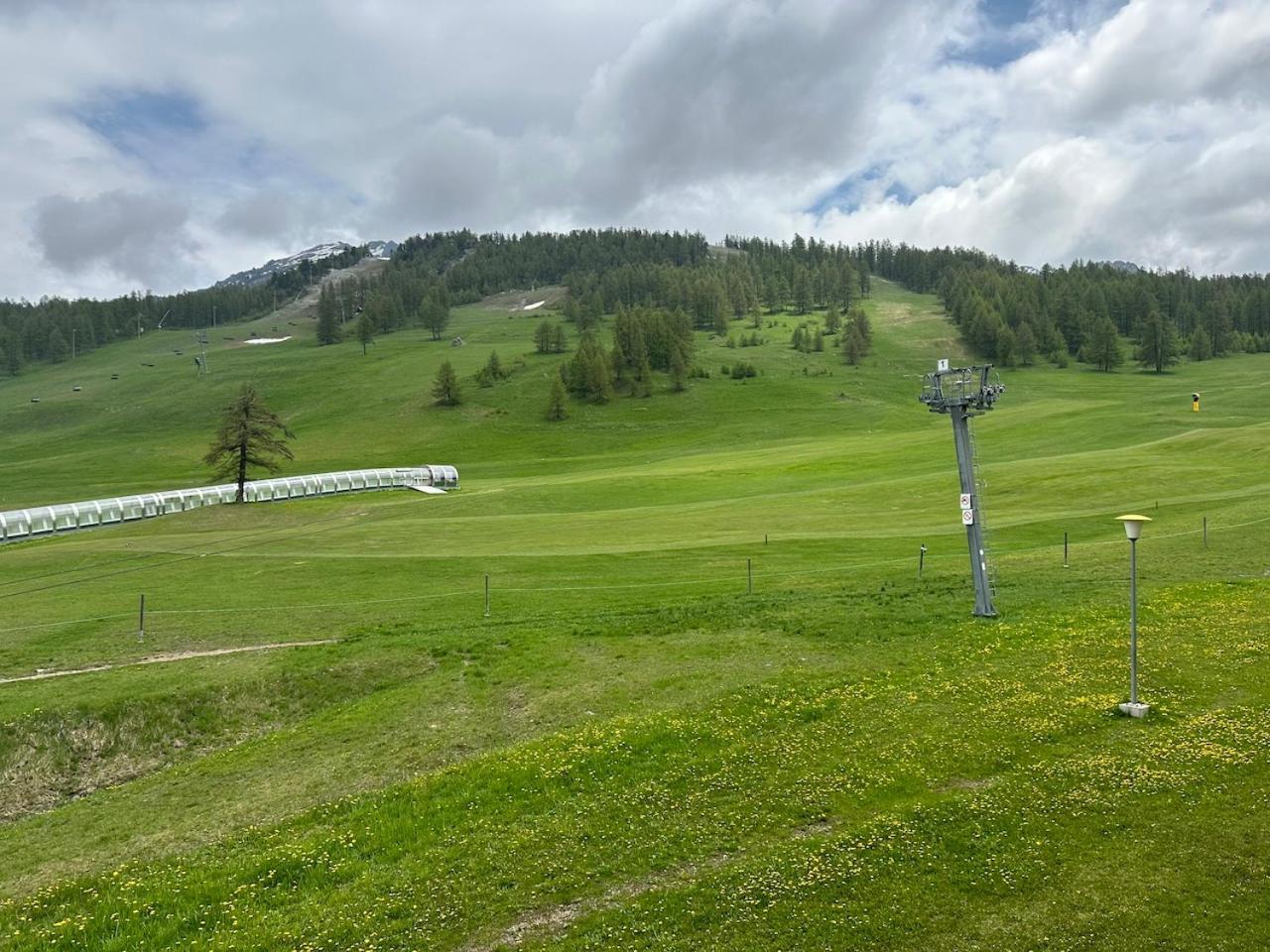 Studio Les Chalmettes 4 Personnes Au Pied Des Pistes Wifi - Balcon - Parking Montgenevre Bagian luar foto